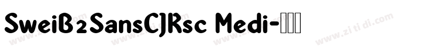 SweiB2SansCJKsc Medi字体转换